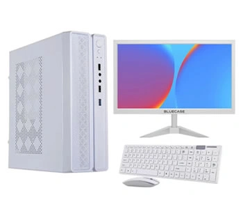 Computador slim branco core i3 8gb ssd 240gb monitor 19 mouse teclado